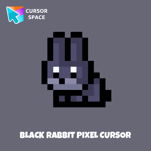 Black Rabbit Pixel cursor arrow cursor